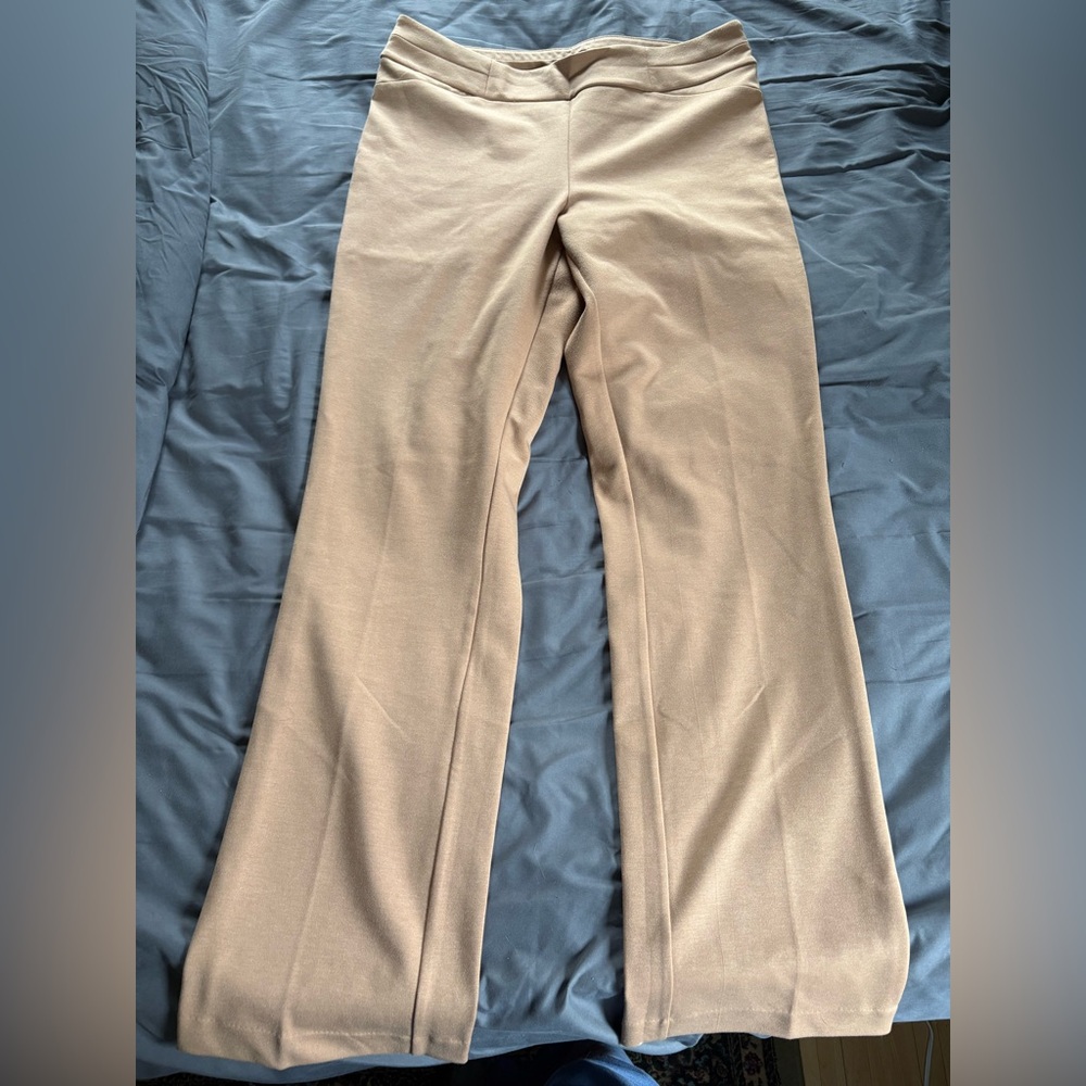 Tan Ponte Dress Pants Large Tall